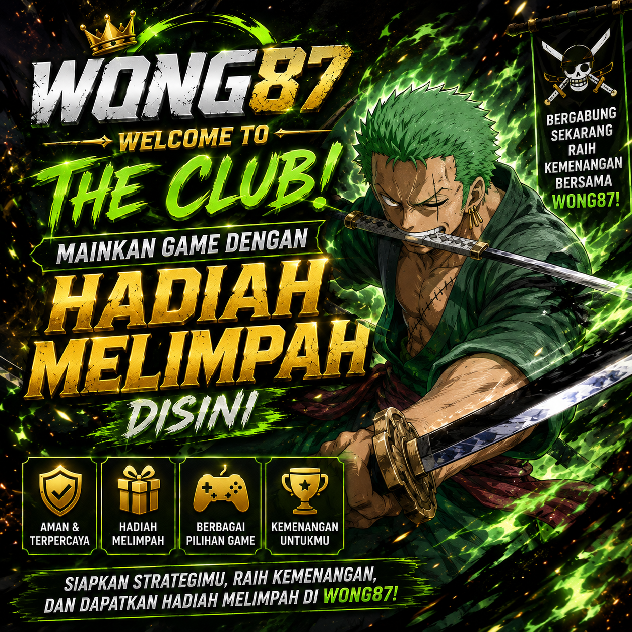 WONG87 ~ Welcome To The Club! Mainkan Game Dengan Hadiah Melimpah Disini